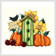 cross stitch pattern Autumn Birdhouse