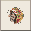 cross stitch pattern Native Indian