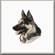 cross stitch pattern Spencer - German Shepherd