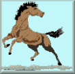 cross stitch pattern Stallion