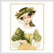 cross stitch pattern Victorian Lady