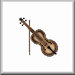 cross stitch pattern Violin