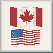 cross stitch pattern flags