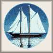 cross stitch pattern Bluenose