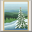 cross stitch pattern Christmas Card