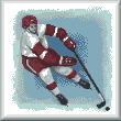 Cross stitch pattern hockey