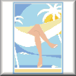 cross stitch pattern Tropical Holiday