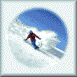 cross stitch pattern Snow Boarder