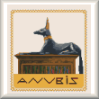 cross stitch pattern Anubis