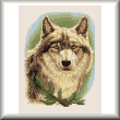 cross stitch pattern Timber Wolf