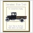 cross stitch pattern Antique Truck Poster