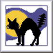 cross stitch pattern Black Cat