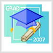 cross stitch pattern Grad 2007