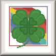 Cross stitch pattern Shamrock