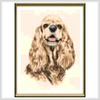 cross stitch pattern Cocker Spaniel