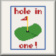 cross stitch pattern Hole in One