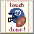 cross stitch pattern Touchdown