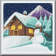 cross stitch pattern Mountain Chalet