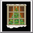 cross stitch pattern Christmas Window