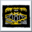 cross stitch pattern Halloween bat