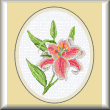 cross stitch pattern Tiger Lily