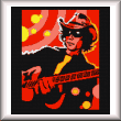 cross stitch pattern Guitar Player