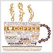 Cross stitch pattern Lets Do Coffee